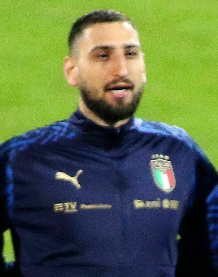 Gianluigi Donnarumma in Italy colours in Sofia before Bulgaria 0-2 Italy, 28 March 2021 — three months before his Milan contract expired and he left for Paris Saint-Germain on a free transfer, and fifteen weeks before he saved two penalties at Wembley to win Italy the European Championship.