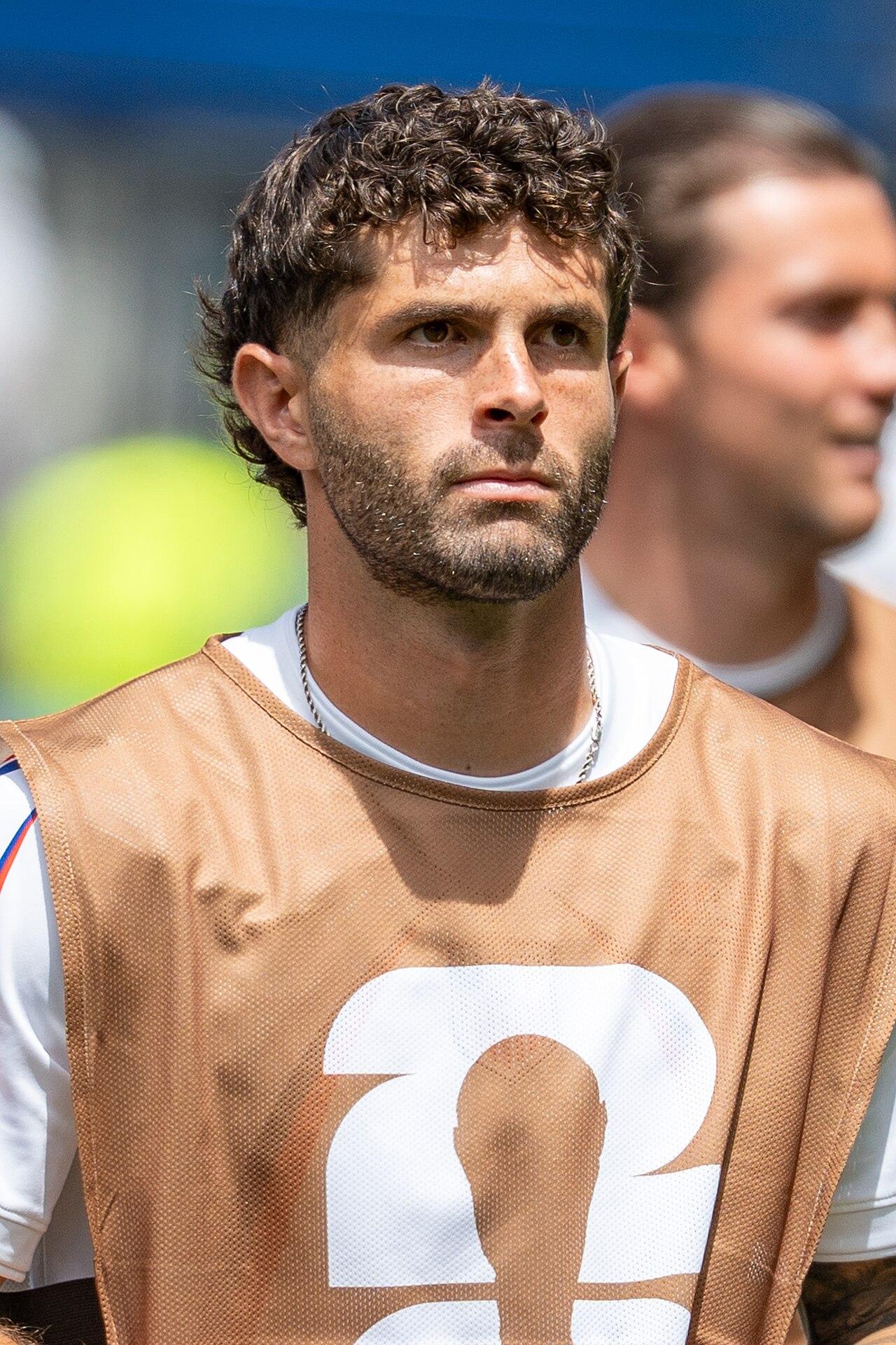Christian Pulisic playing for the United States against Australia at the World Cup, 19 June 2026 — the American whose goal had won Milan the first Derby della Madonnina of the season in November 2025.