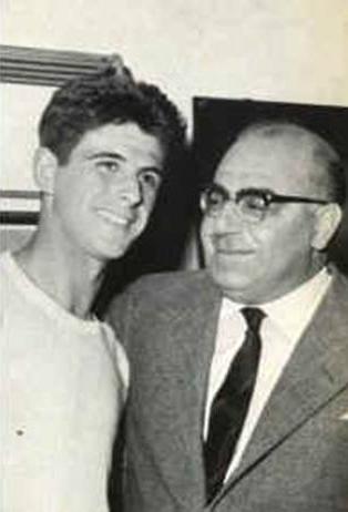 Gianni Rivera with Milan president Andrea Rizzoli, early 1960s — the president who brought the Golden Boy to Milanello.