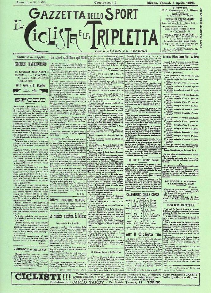 La Gazzetta dello Sport is born in Milan